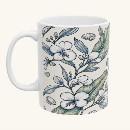By the Sea Botanical Mug 11 oz
