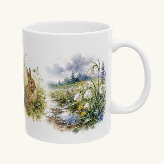 Meadow Path Ceramic Mug – 11 oz