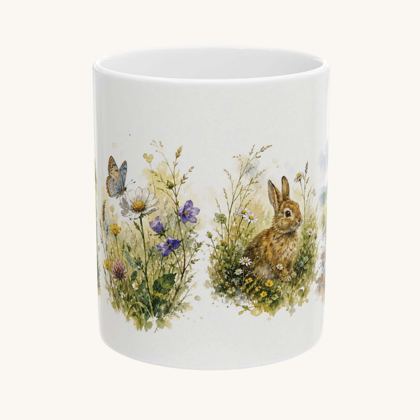 Meadow Path Ceramic Mug – 11 oz